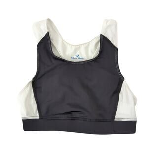 Pearl Izumi Women's Sports Bra Small Black White Racerback Tri Suit Triathlon